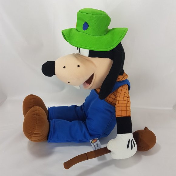 DISNEY Goofy Fishing Plush Stuffed Animal Toy Walt Disney World Goofy Fisherman - Picture 9 of 10